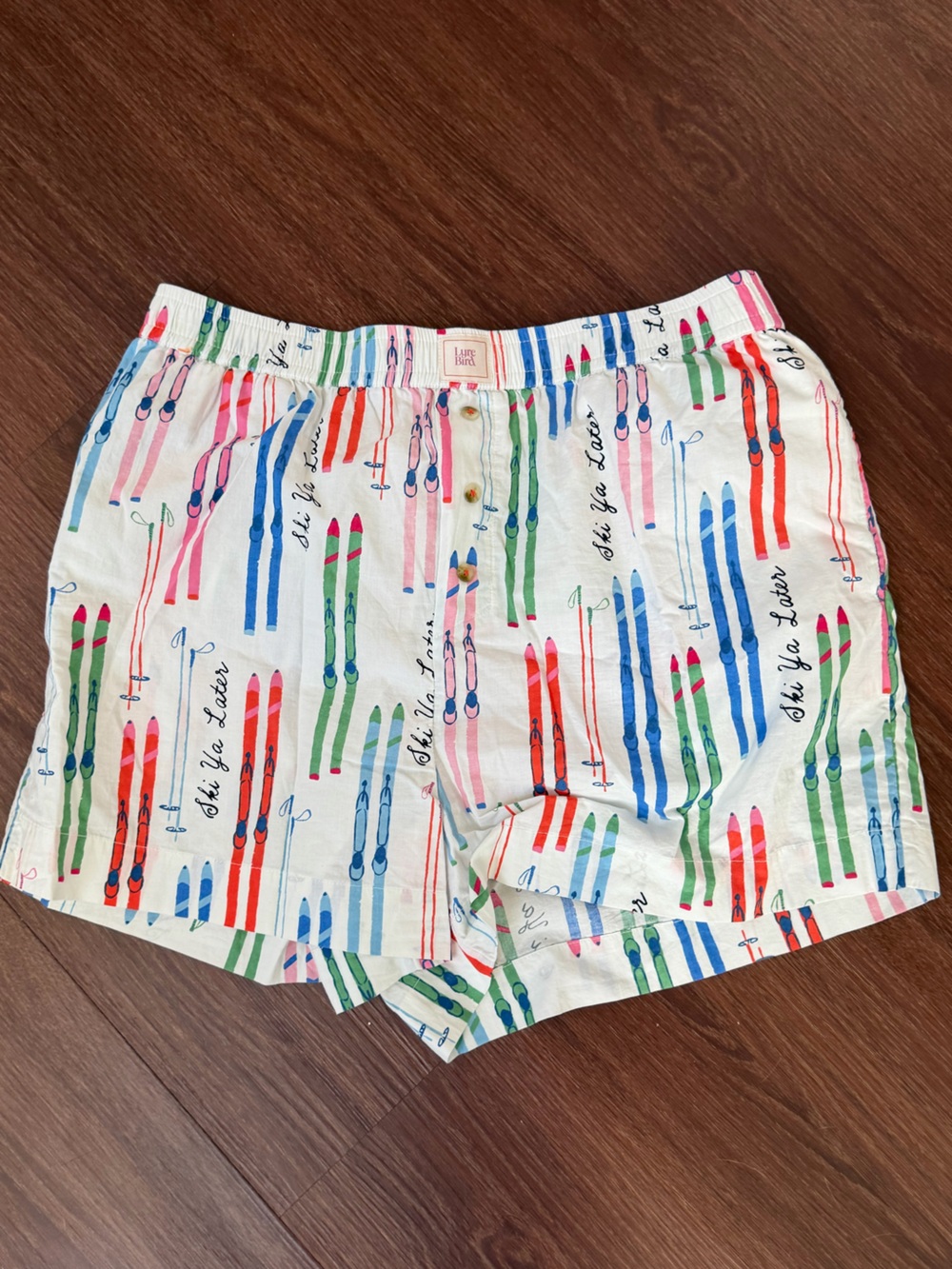 Lyre Bird Anthropologie NWOT Ski Ya Later Boxer Shorts